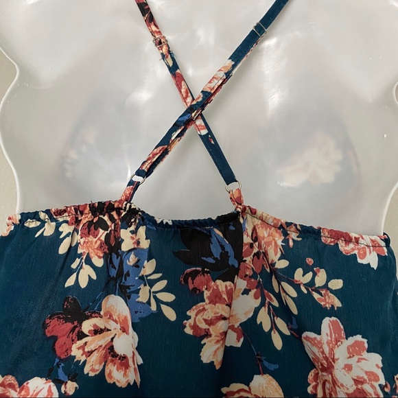 New! Lily White | Emerald Green Lacey Tank Top - Picture 5 of 7